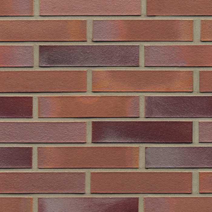 Кирпич клинкерный Muhr 14 Rotblau-bunt гладкий, 240х115х52 мм