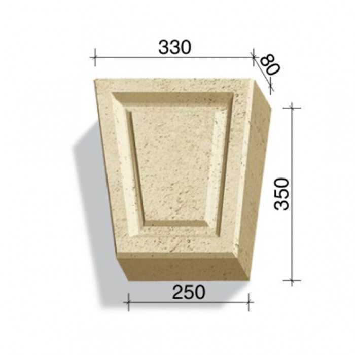 Замковый камень White Hills Тиволи 732-12, 350*330/250*80 мм