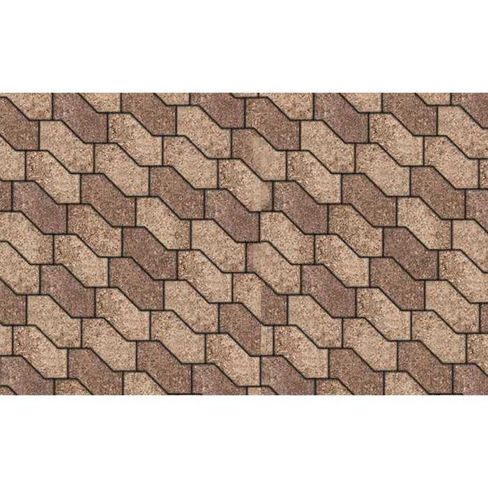 Плитка тротуарная S-Форма В.3.Ф.10 Листопад гладкий xаски 172x94x100 мм